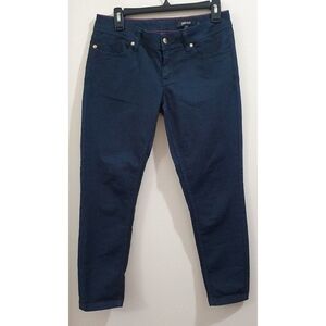 Just Cavalli Luxury Skinny Jeans Metallic Blue Size 27